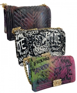 Pack of 6 Pieces Graffiti Jelly Bag 7133 7132